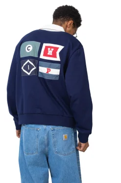 Carhartt WIP Bluza Bez Kaptura Flags Rugby- Bluzy Bez Kaptura