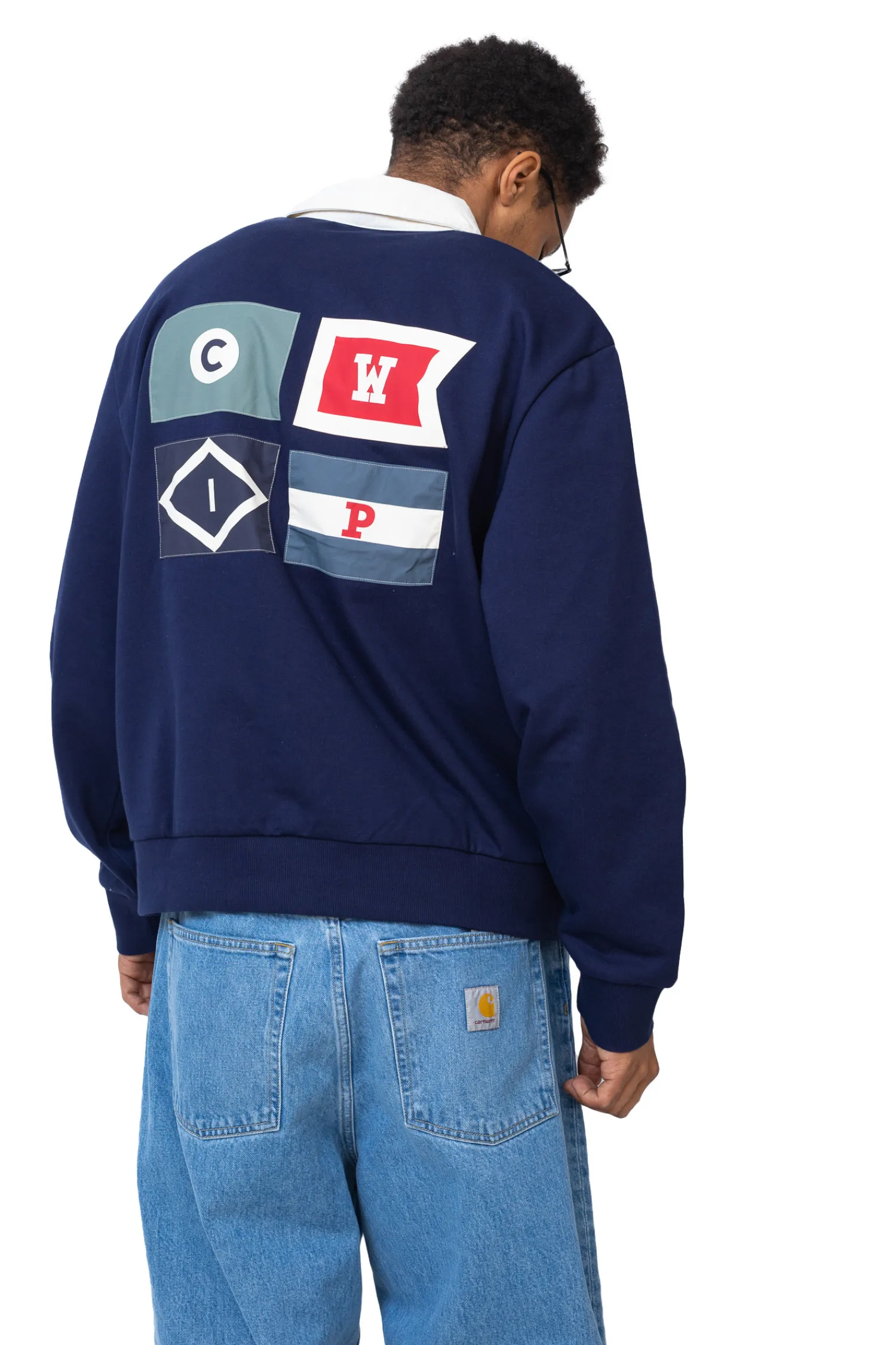 Carhartt WIP Bluza Bez Kaptura Flags Rugby- Bluzy Bez Kaptura