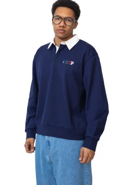 Carhartt WIP Bluza Bez Kaptura Flags Rugby- Bluzy Bez Kaptura