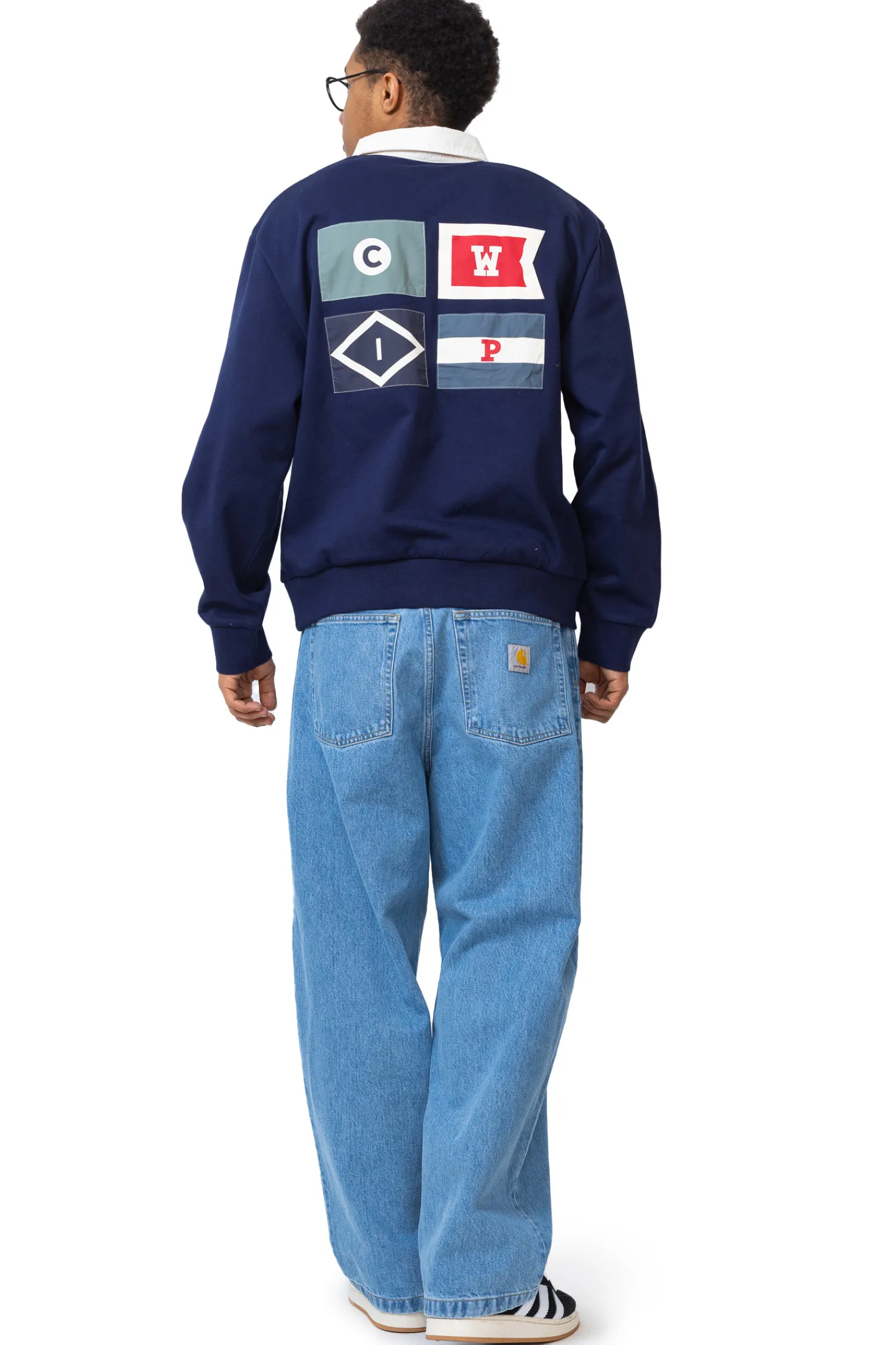 Carhartt WIP Bluza Bez Kaptura Flags Rugby- Bluzy Bez Kaptura