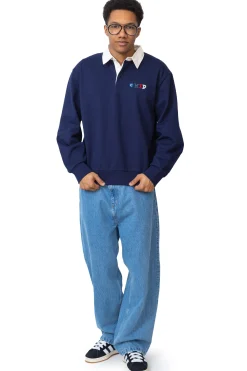 Carhartt WIP Bluza Bez Kaptura Flags Rugby- Bluzy Bez Kaptura