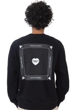 Carhartt WIP Bluza Bez Kaptura Heart Bandana- Bluzy Bez Kaptura