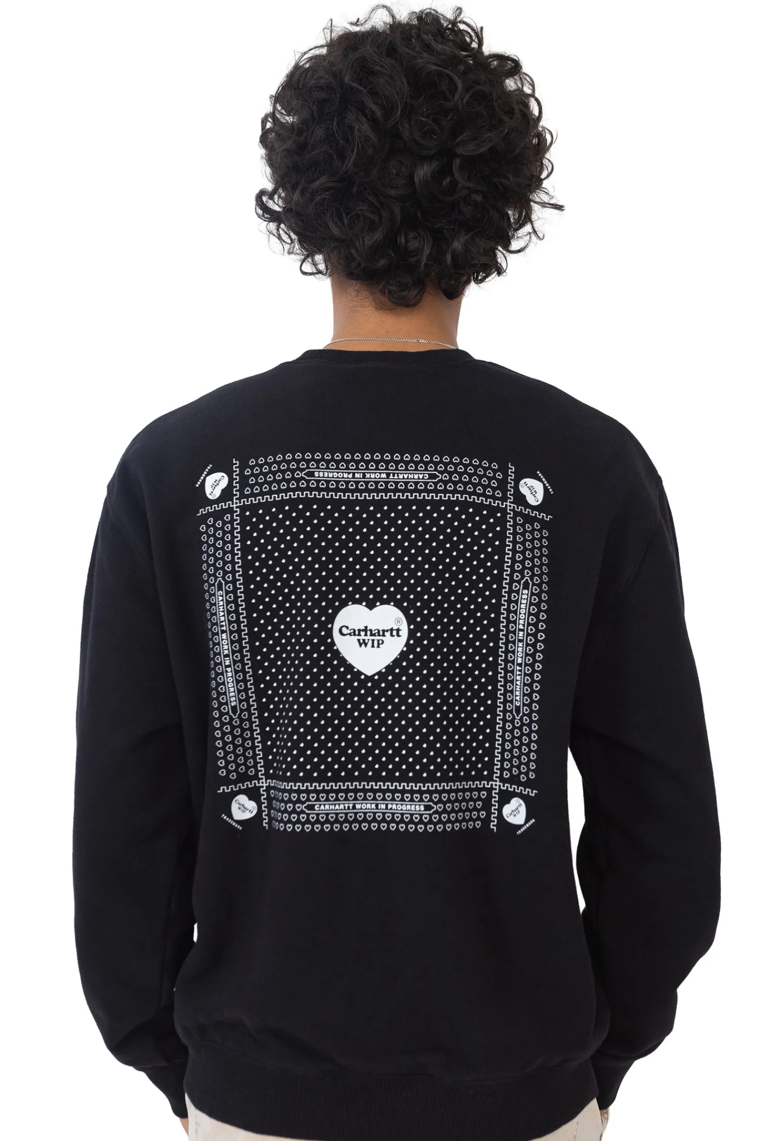 Carhartt WIP Bluza Bez Kaptura Heart Bandana- Bluzy Bez Kaptura