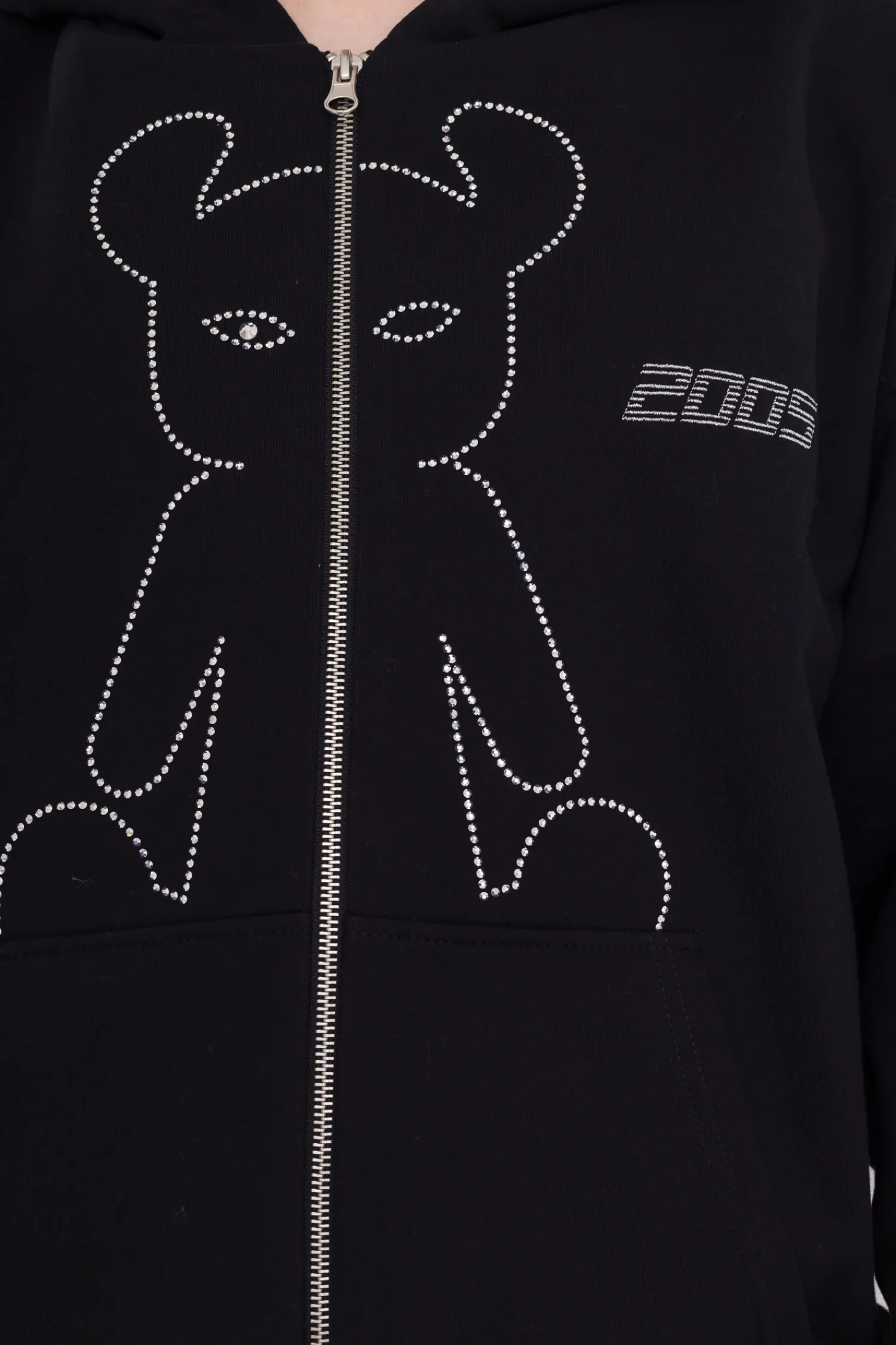 2005 Bluza Rozpinana Studded Horned Lucy Zip Hoodie- Bluzy Rozpinane