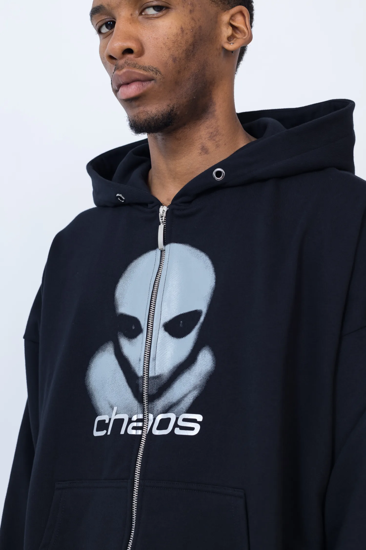 Chaos Bluza Rozpinana Alien Zip Hoodie- Bluzy Rozpinane