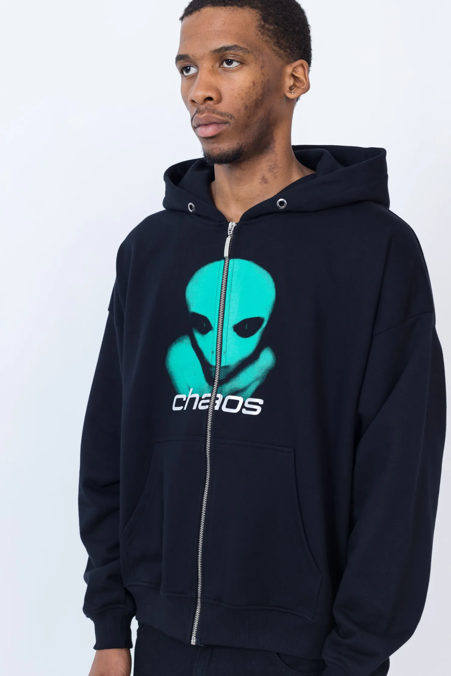Chaos Bluza Rozpinana Alien Zip Hoodie- Bluzy Rozpinane