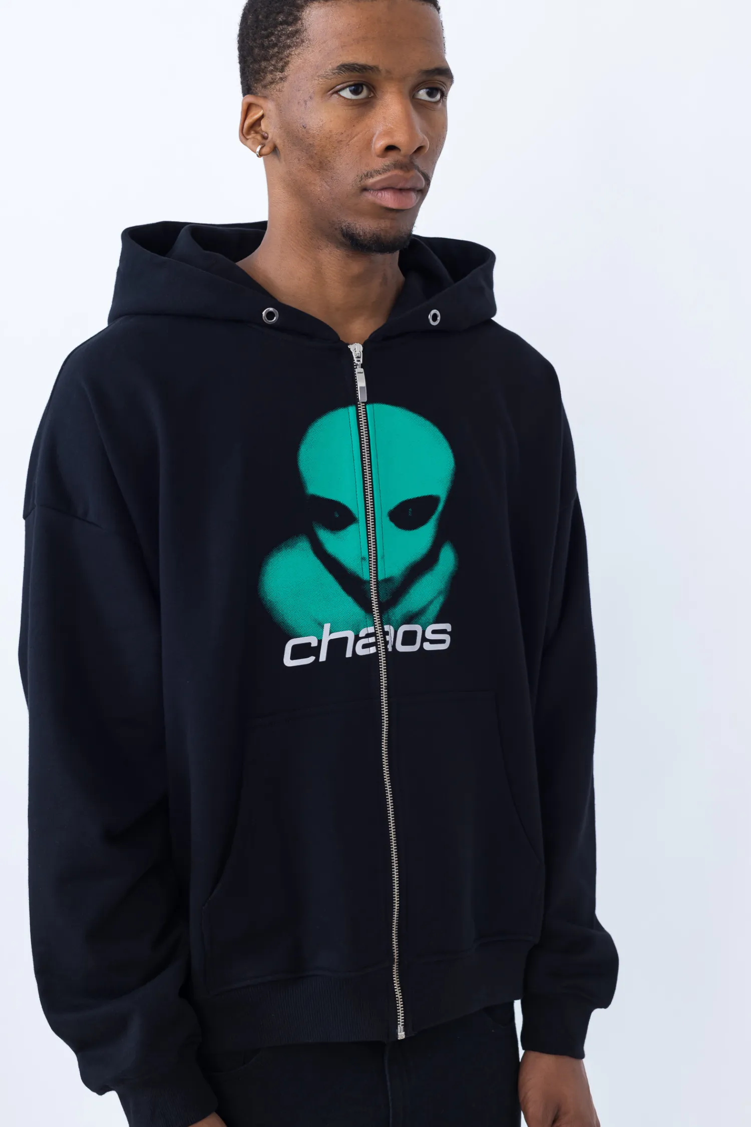 Chaos Bluza Rozpinana Alien Zip Hoodie- Bluzy Rozpinane