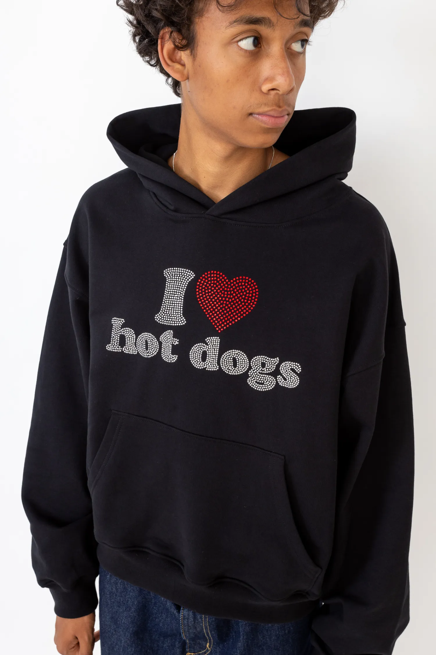 2005 Bluza Z Kapturem I <3 Hot Dogs- Bluzy Z Kapturem