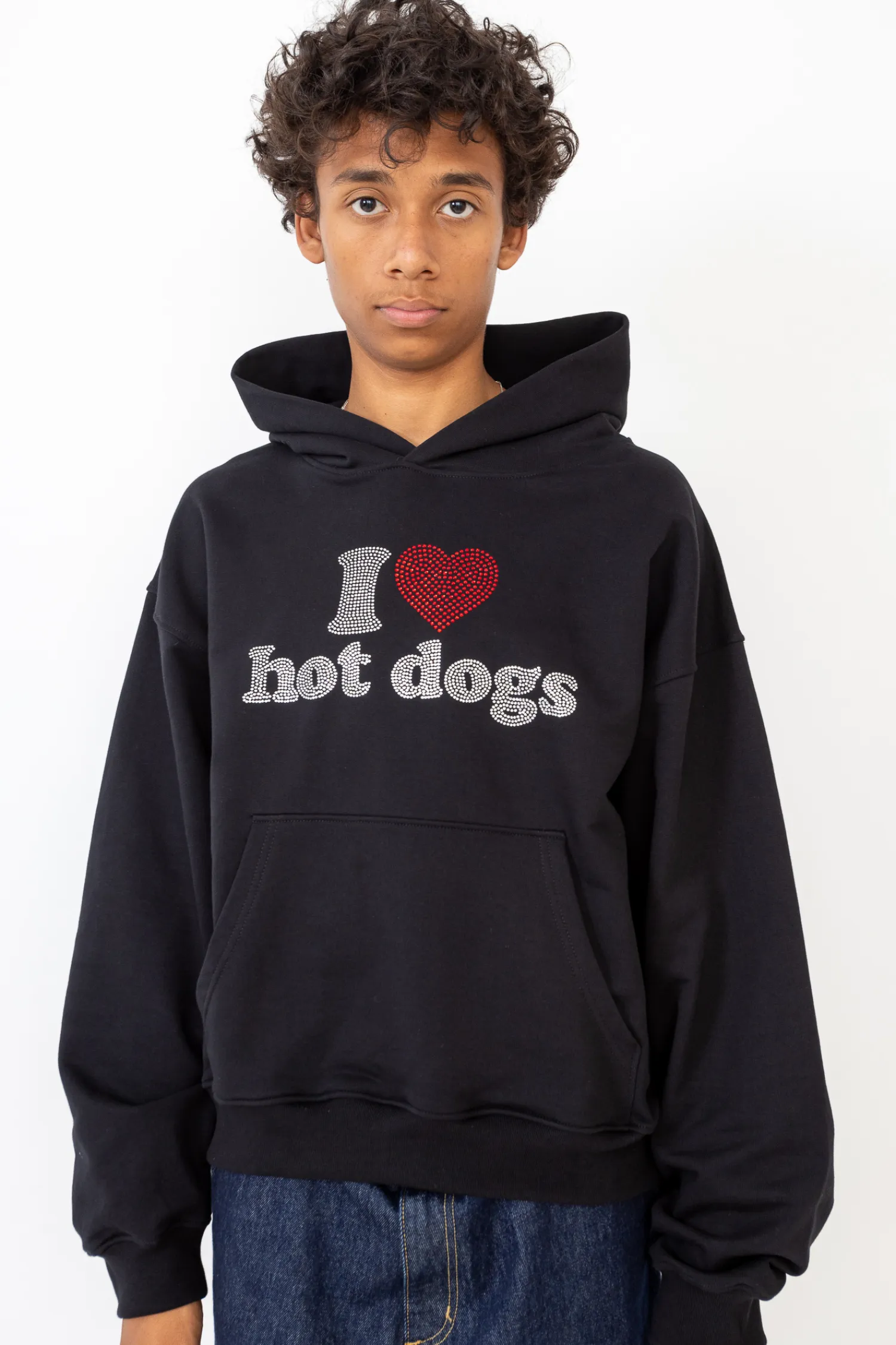 2005 Bluza Z Kapturem I <3 Hot Dogs- Bluzy Z Kapturem