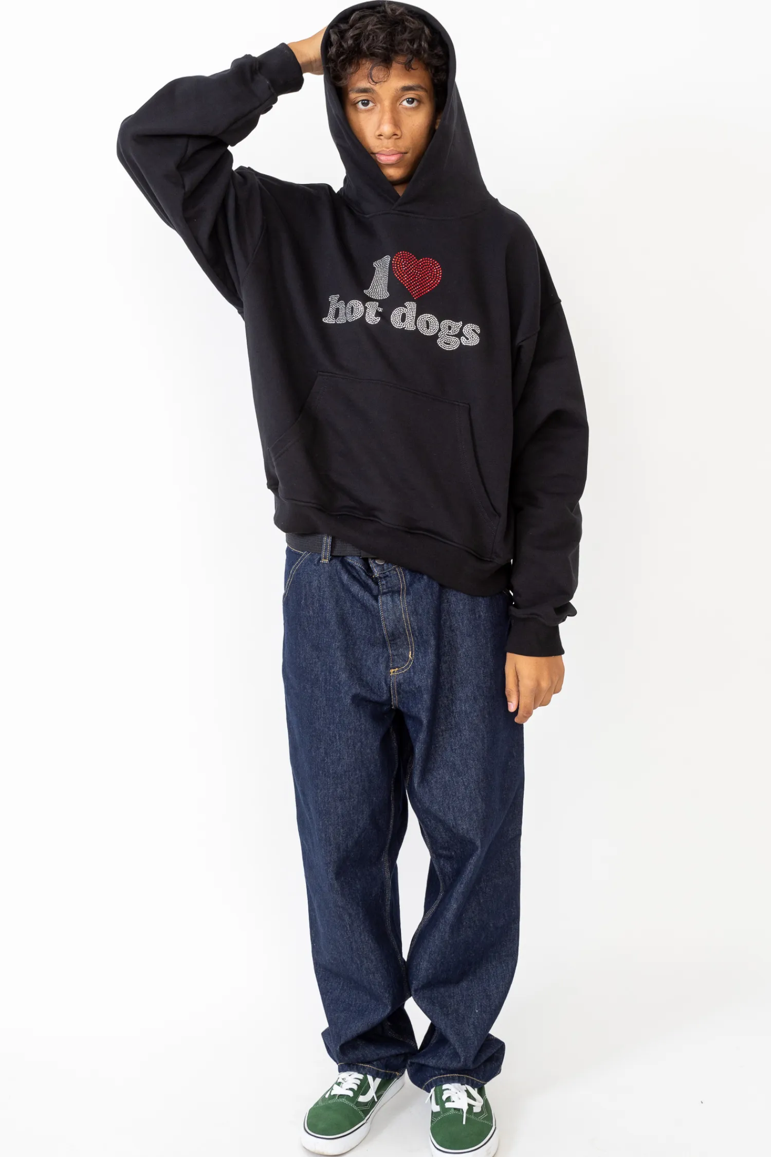 2005 Bluza Z Kapturem I <3 Hot Dogs- Bluzy Z Kapturem
