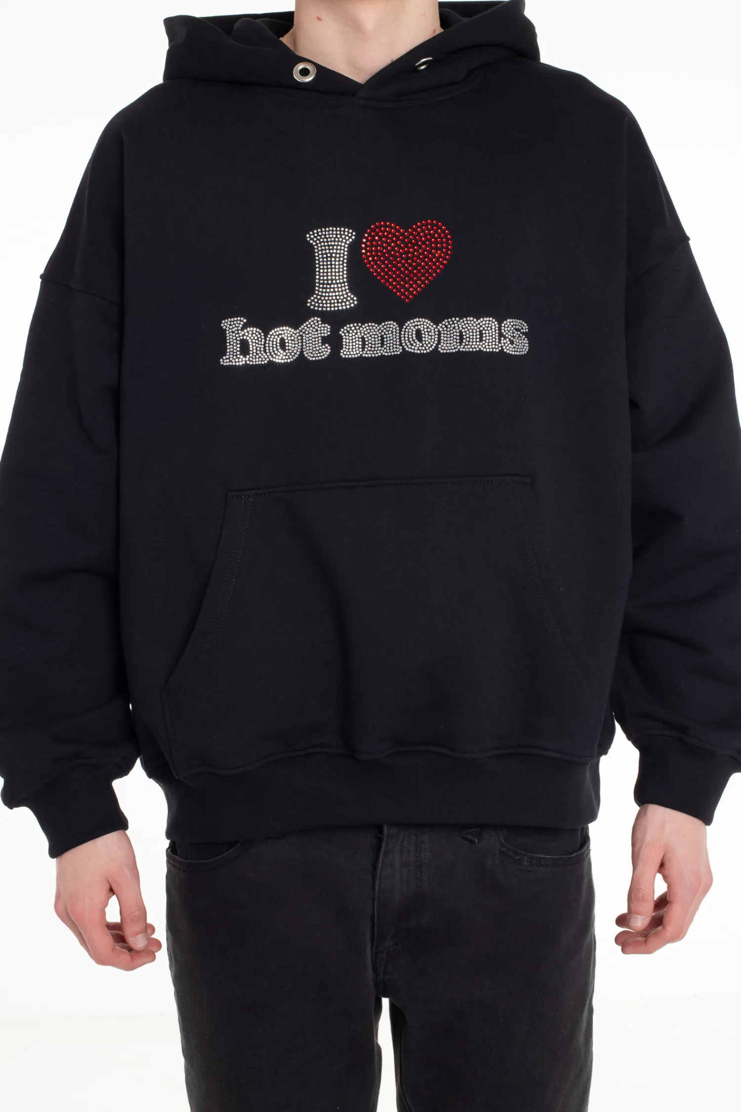 2005 Bluza Z Kapturem I <3 Hot Moms- Bluzy Z Kapturem