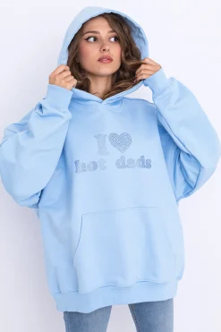 2005 Bluza Z Kapturem I <3 Hot Dads- Bluzy Z Kapturem