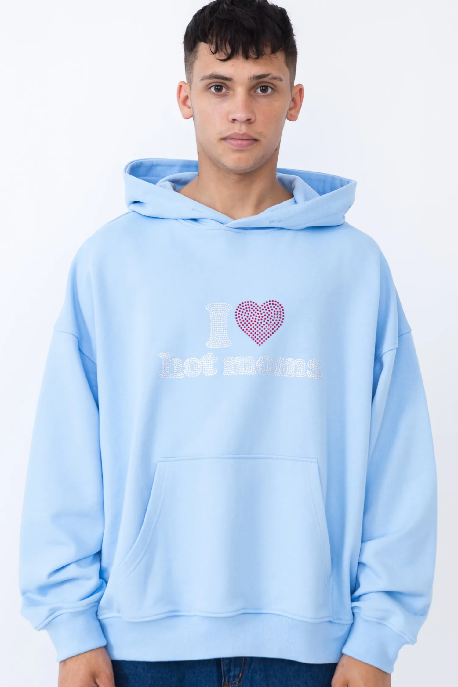2005 Bluza Z Kapturem I <3 Hot Moms- Bluzy Z Kapturem