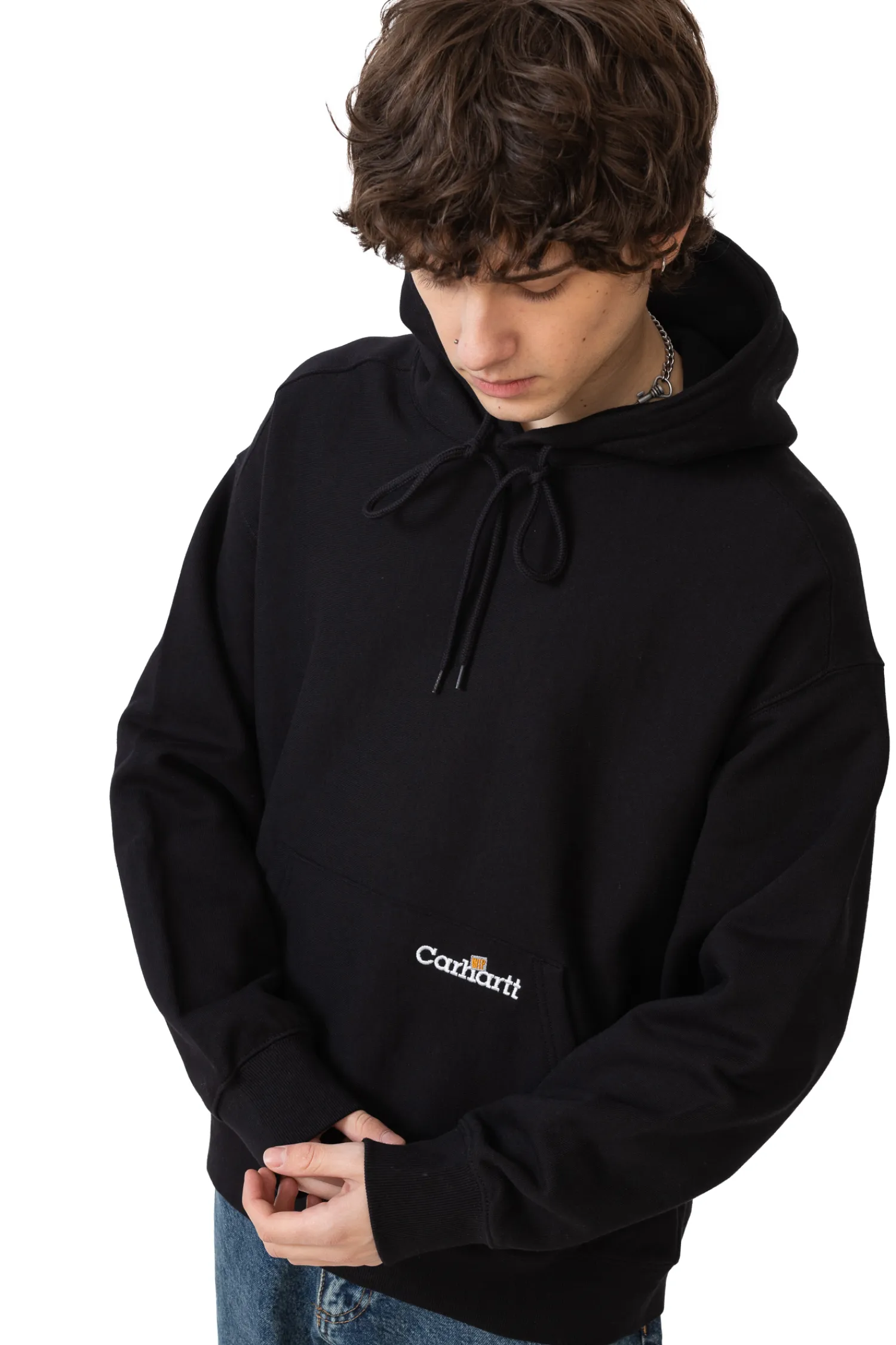 Carhartt WIP Bluza Z Kapturem Label Script- Bluzy Z Kapturem