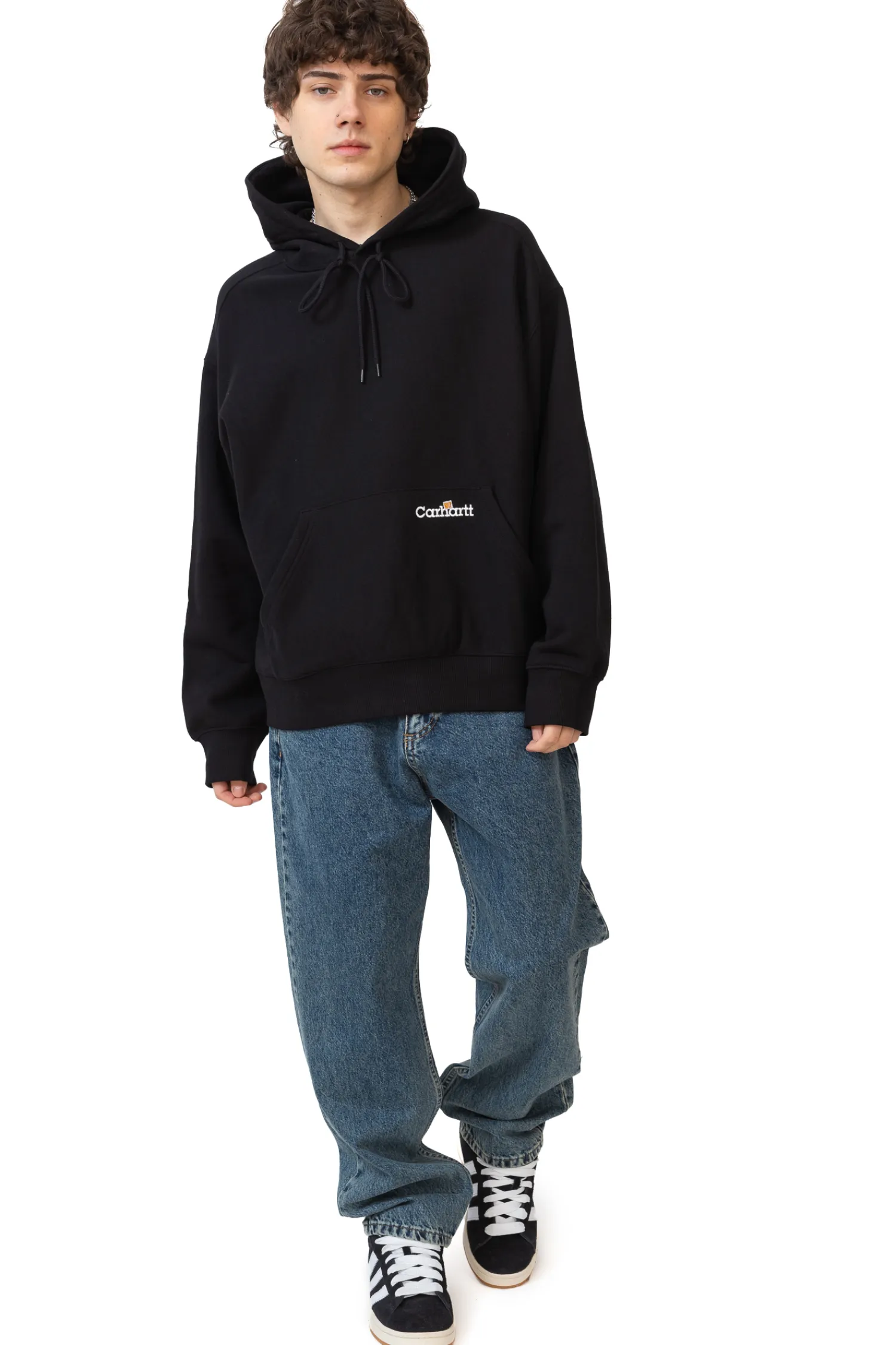 Carhartt WIP Bluza Z Kapturem Label Script- Bluzy Z Kapturem