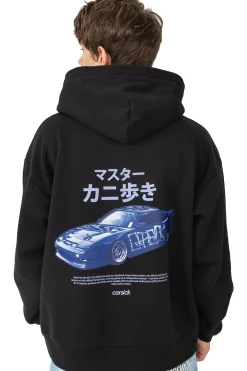 Carsick Bluza Z Kapturem Crabwalkers- Bluzy Z Kapturem
