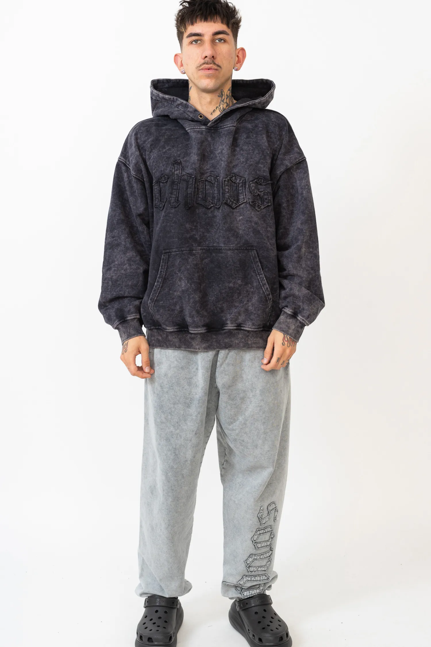 Chaos Bluza Z Kapturem Washed- Bluzy Z Kapturem