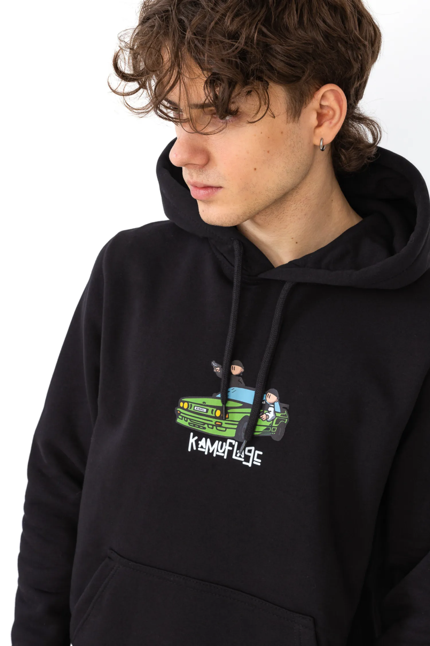 Kamuflage Bluza Z Kapturem Pull Up- Bluzy Z Kapturem