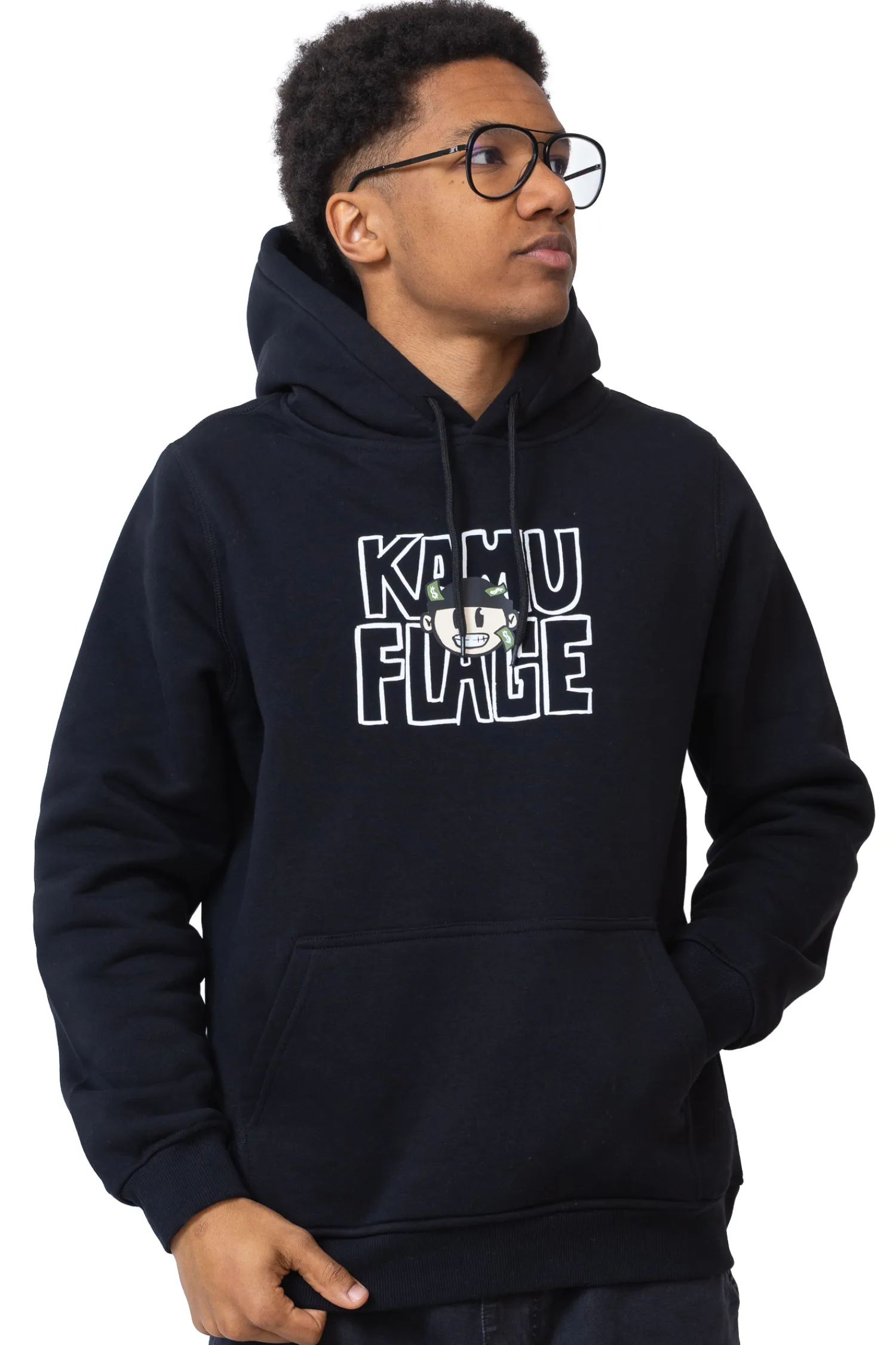 Kamuflage Bluza Z Kapturem Cashout- Bluzy Z Kapturem