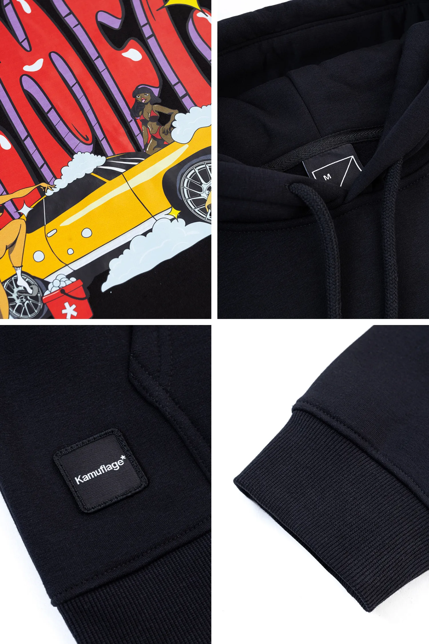 Kamuflage Bluza Z Kapturem P.I.M.P- Bluzy Z Kapturem