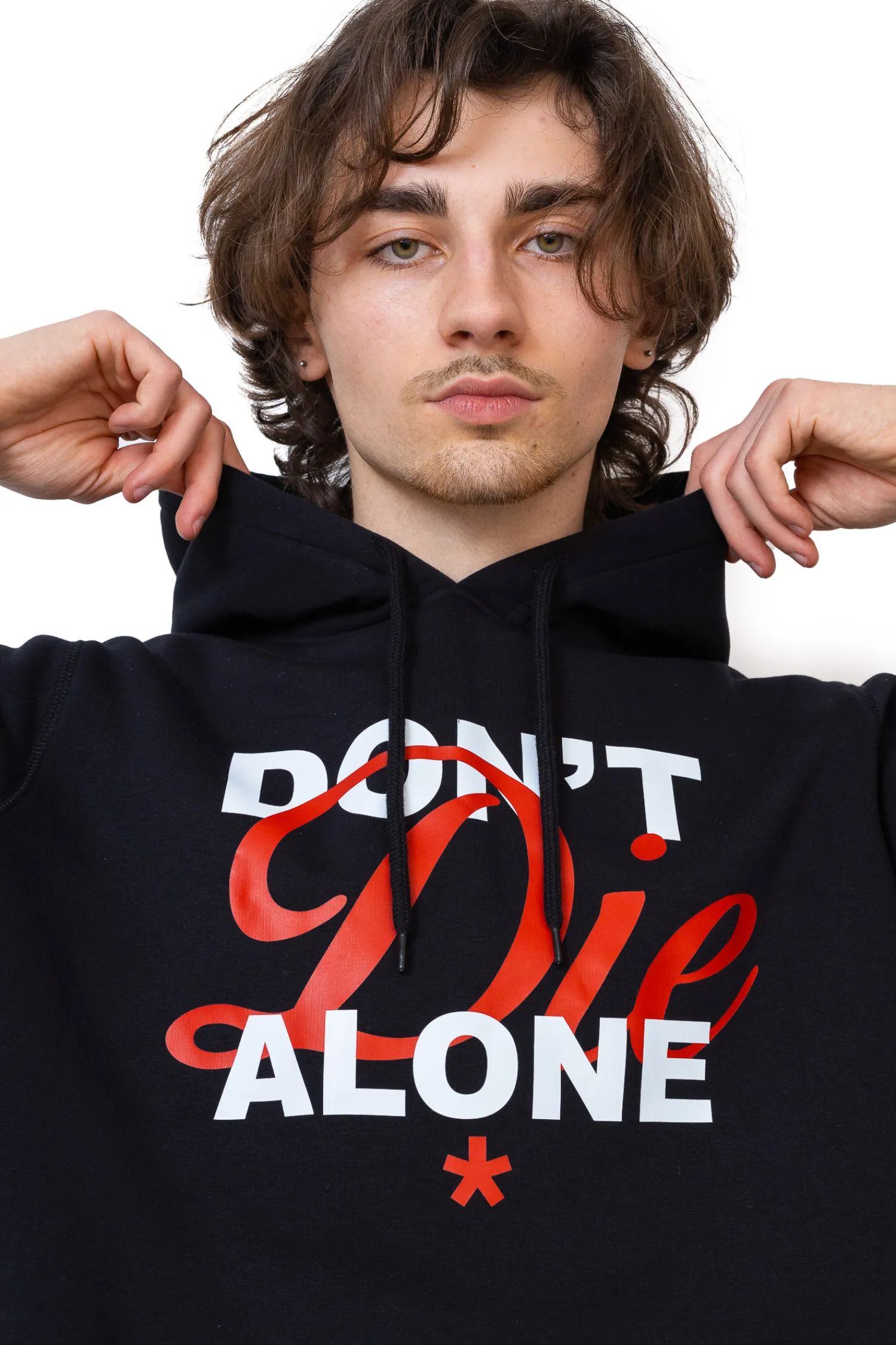 Kamuflage Bluza Z Kapturem Don't Die Alone- Bluzy Z Kapturem
