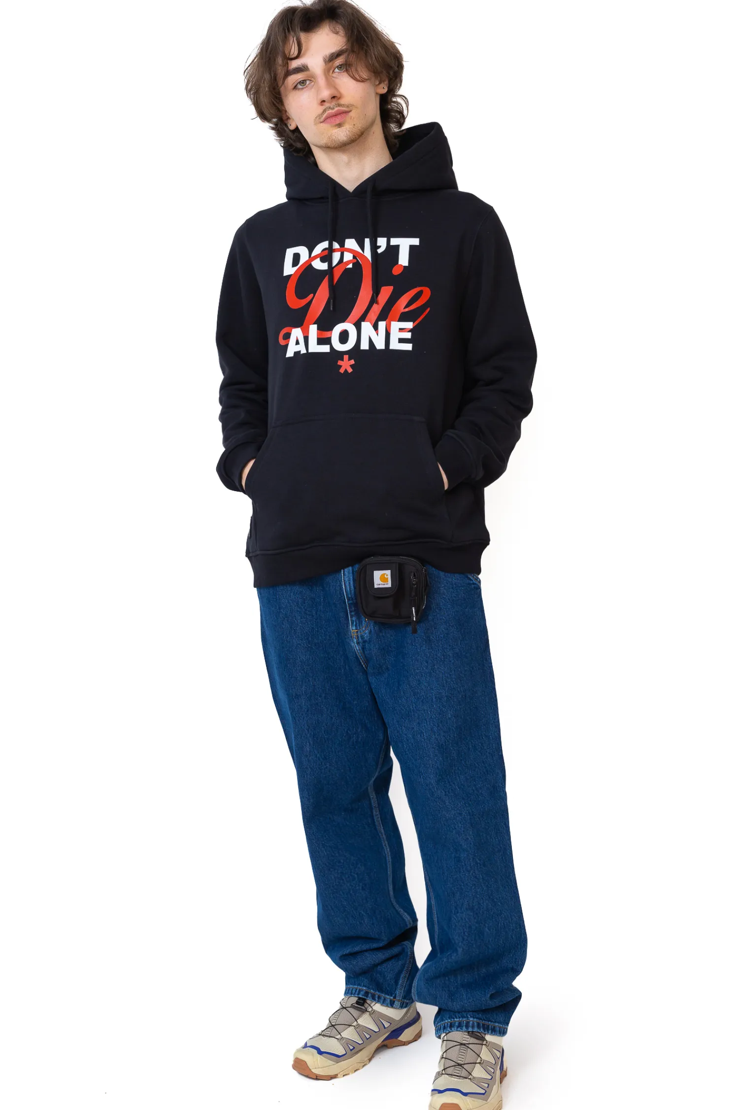 Kamuflage Bluza Z Kapturem Don't Die Alone- Bluzy Z Kapturem