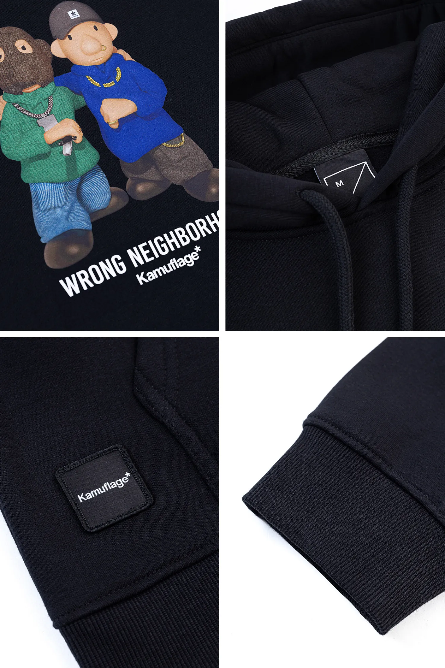 Kamuflage Bluza Z Kapturem Bad Neighbor- Bluzy Z Kapturem