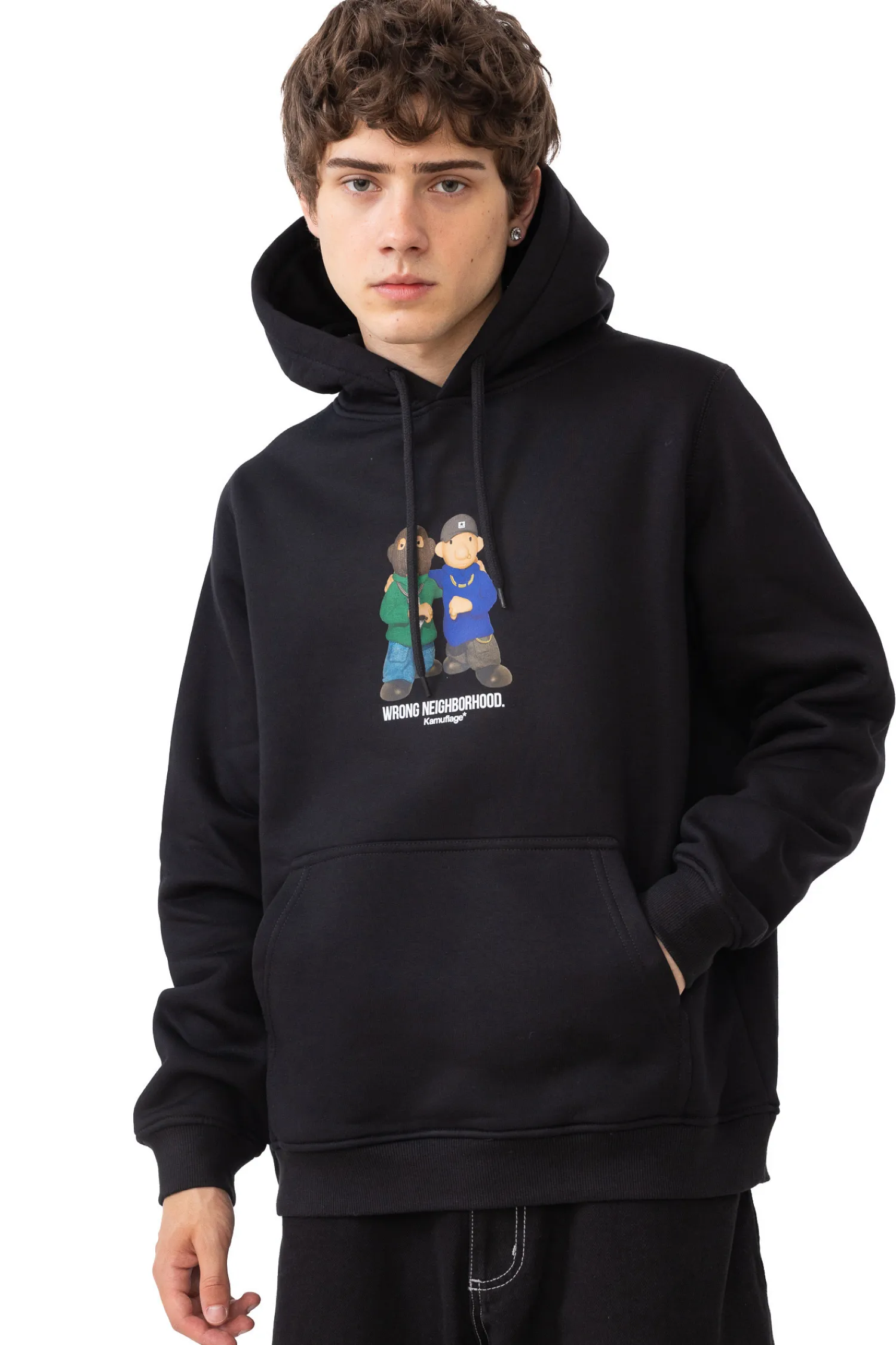 Kamuflage Bluza Z Kapturem Bad Neighbor- Bluzy Z Kapturem