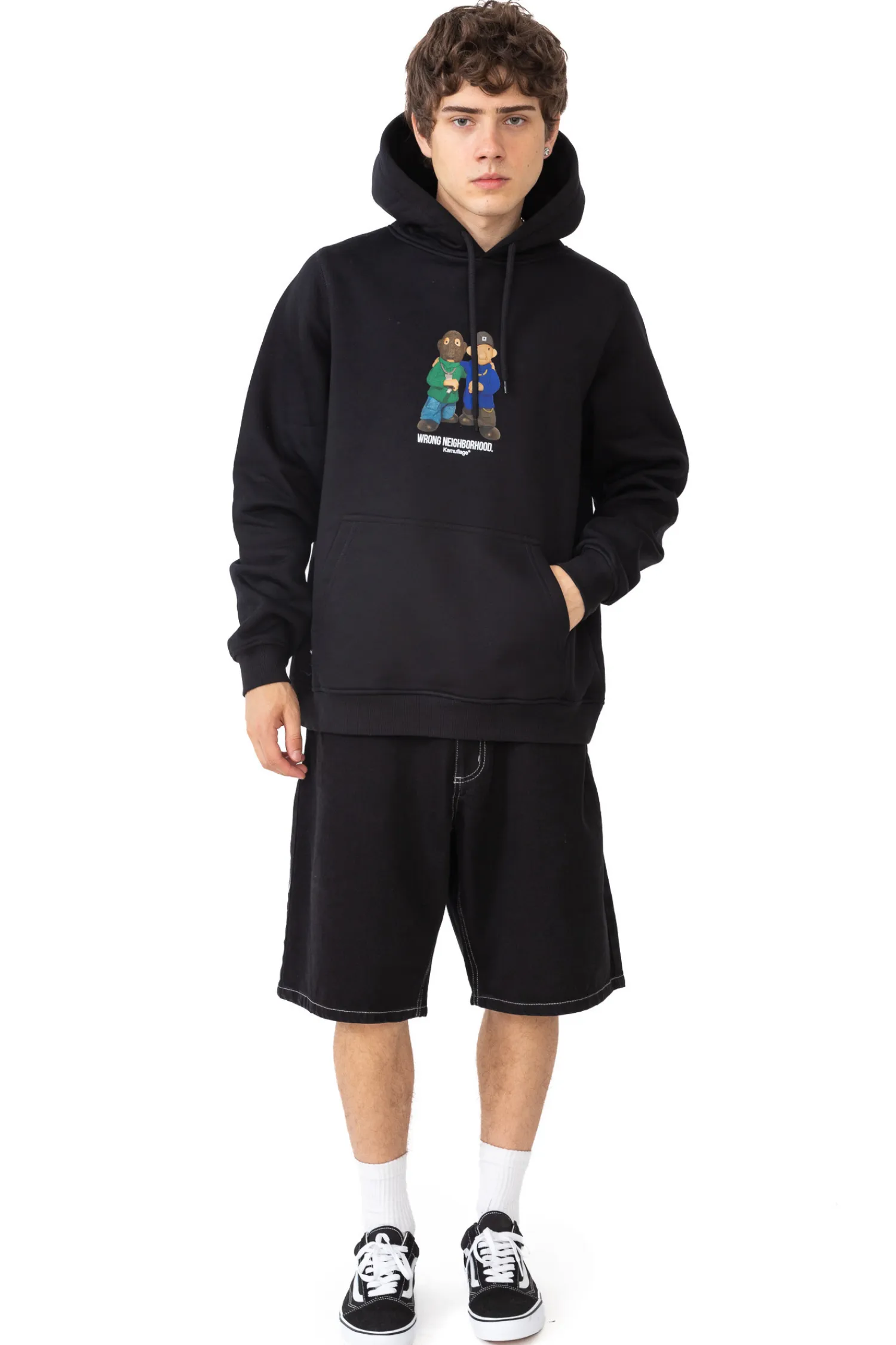 Kamuflage Bluza Z Kapturem Bad Neighbor- Bluzy Z Kapturem