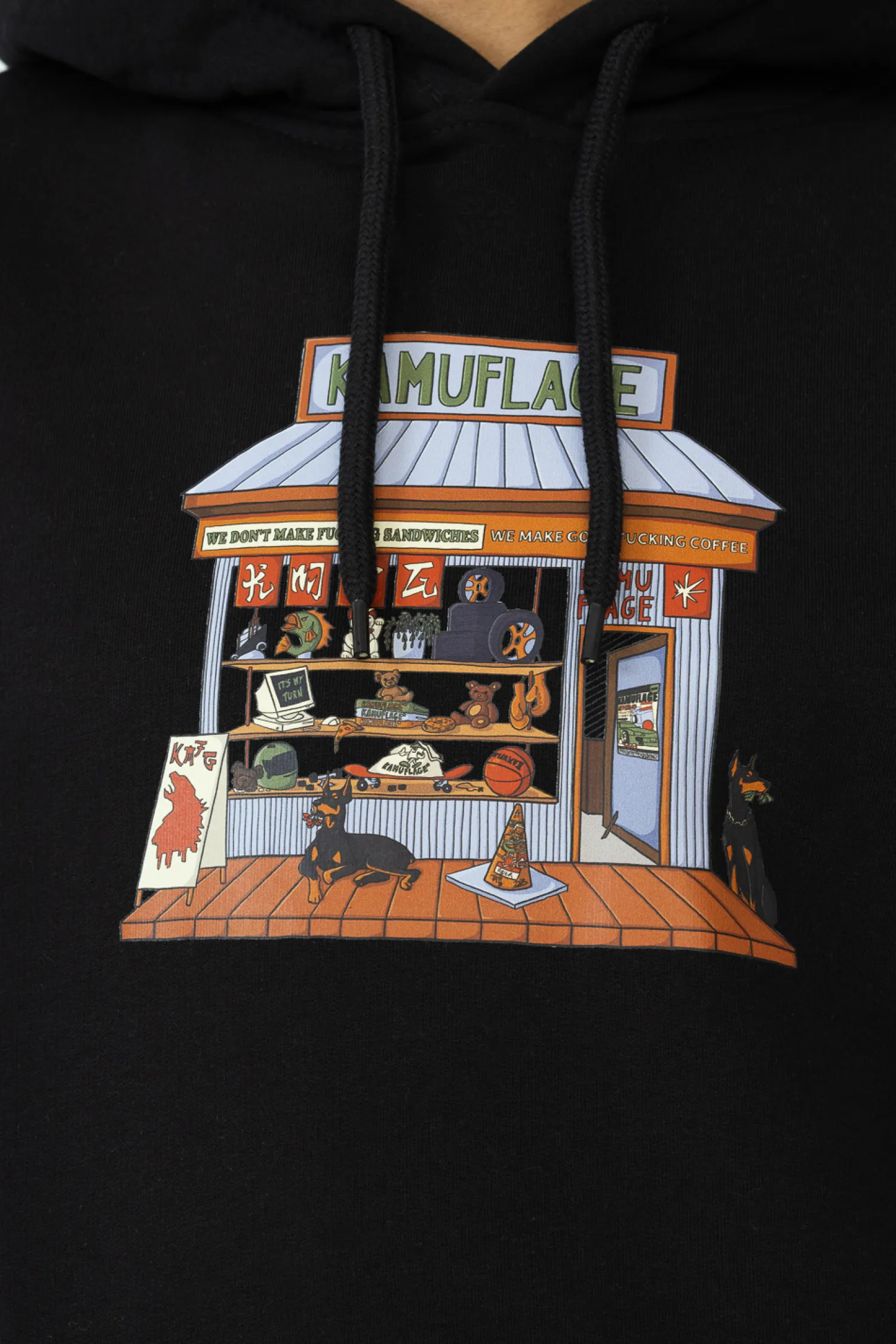 Kamuflage Bluza Z Kapturem Corner Store- Bluzy Z Kapturem