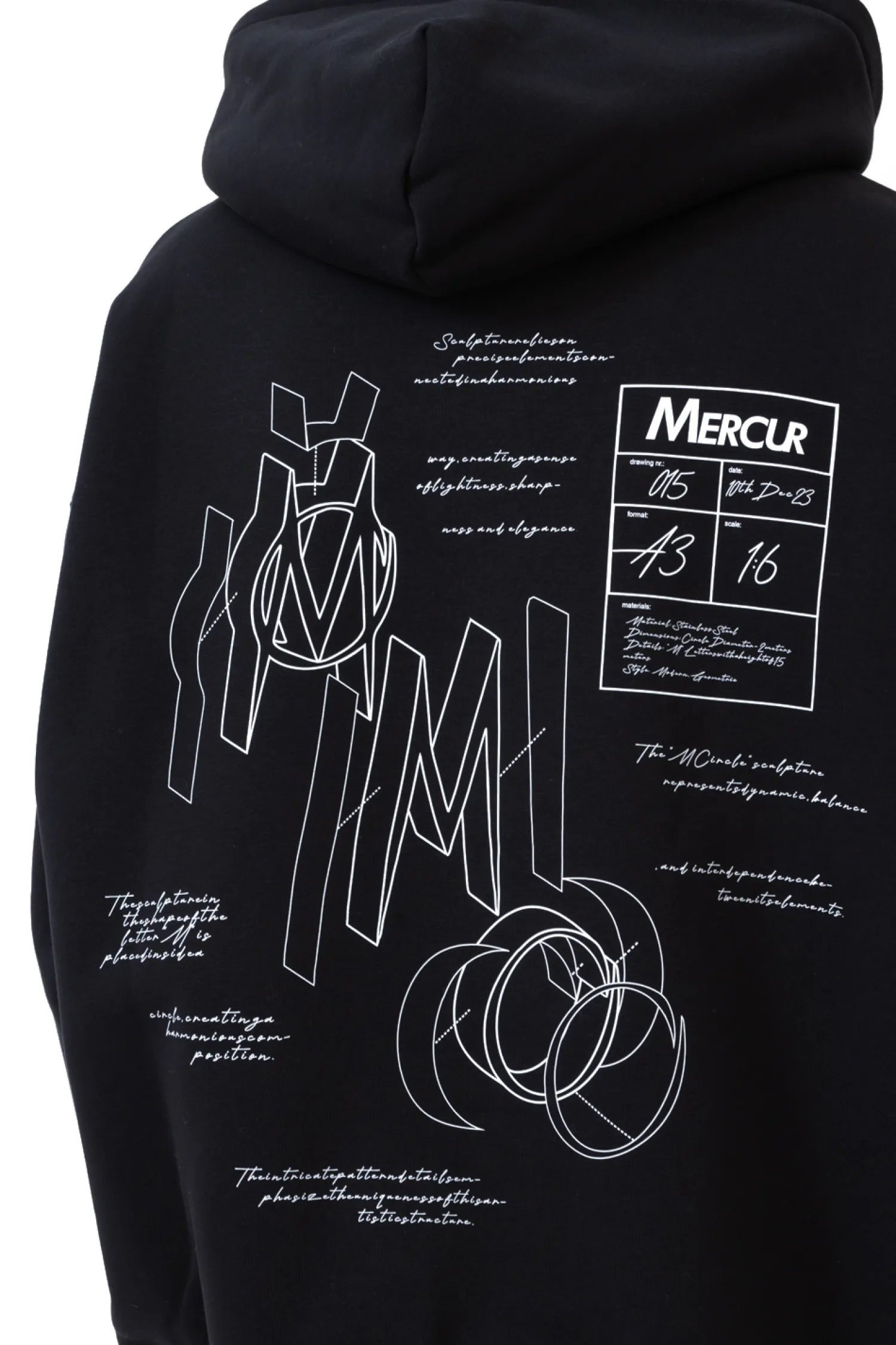 Mercur Bluza Z Kapturem Blueprint- Bluzy Z Kapturem