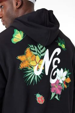 New Era Cap Bluza Z Kapturem New Era Floral Graphic Oversized- Bluzy Z Kapturem