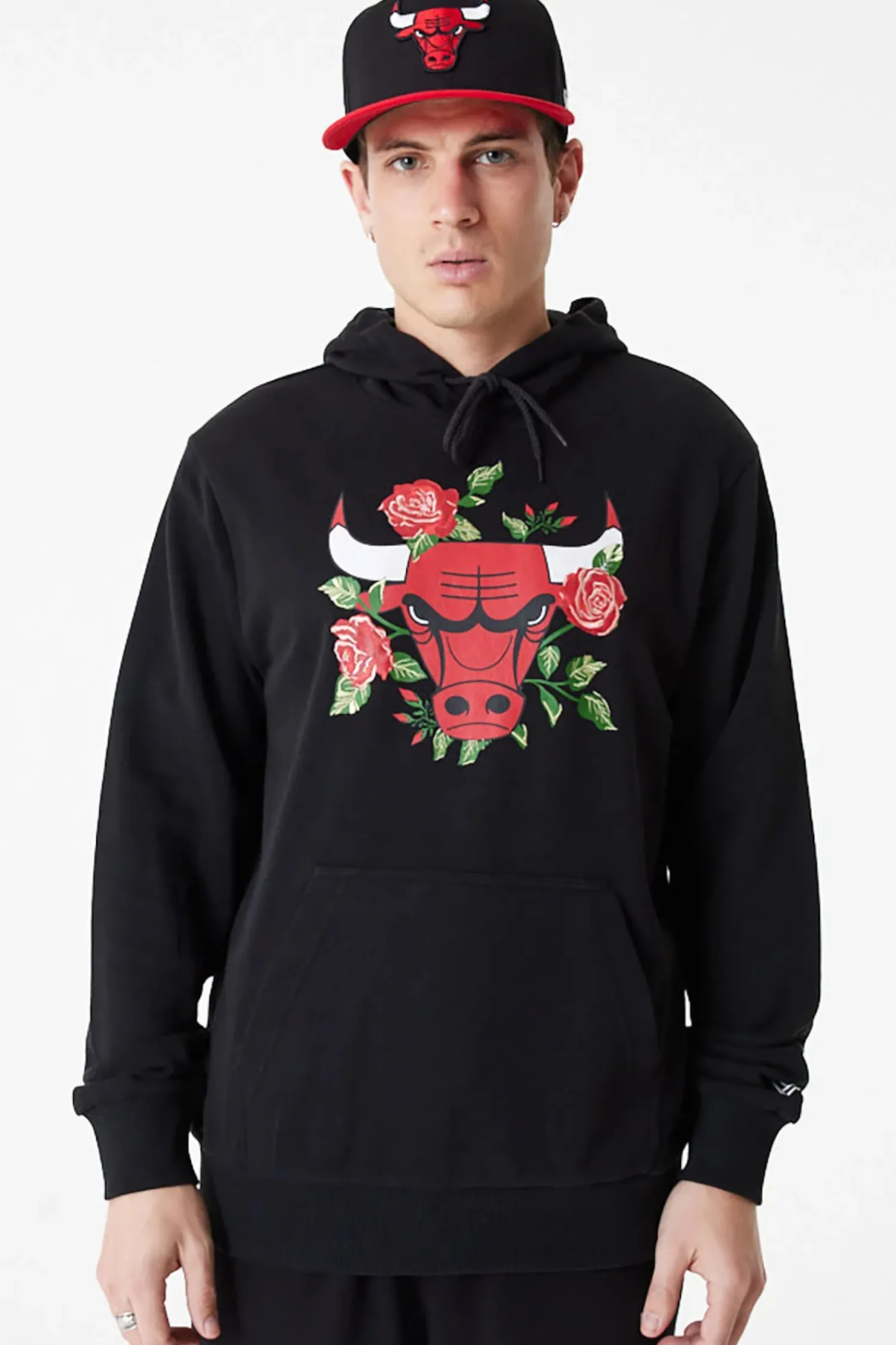 New Era Cap Bluza Z Kapturem New Era Chicago Bulls Floral Graphic- Bluzy Z Kapturem