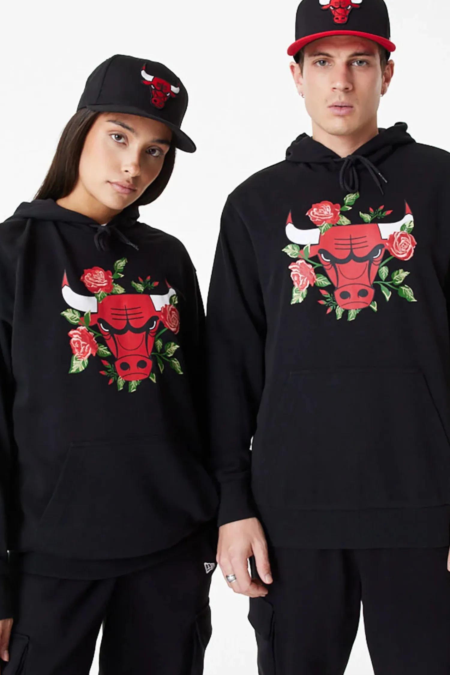 New Era Cap Bluza Z Kapturem New Era Chicago Bulls Floral Graphic- Bluzy Z Kapturem