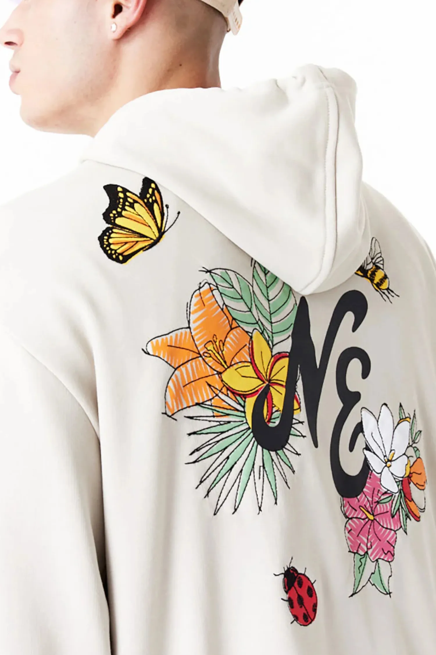 New Era Cap Bluza Z Kapturem New Era Floral Graphic Oversized- Bluzy Z Kapturem