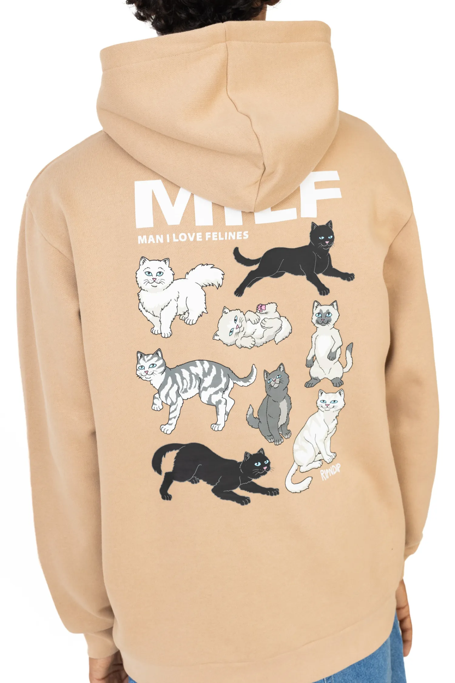 Ripndip Bluza Z Kapturem Man I Love Felines- Bluzy Z Kapturem