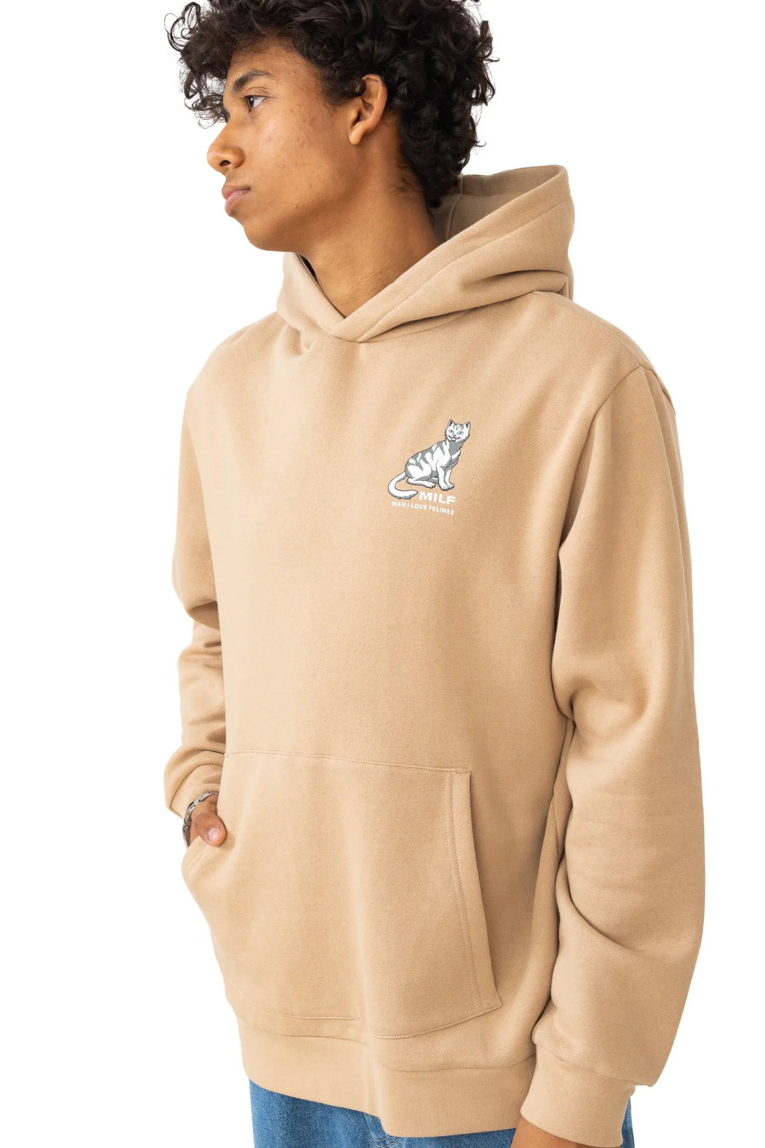 Ripndip Bluza Z Kapturem Man I Love Felines- Bluzy Z Kapturem