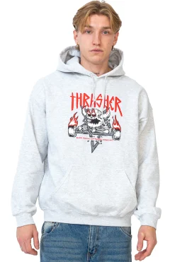 Thrasher Skateboard Mag. Bluza Z Kapturem Thrasher x Toy Machine Monster-Gram- Thrasher X Toy Machine|Bluzy Z Kapturem
