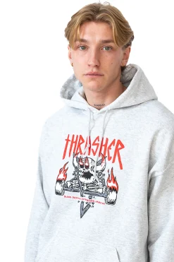 Thrasher Skateboard Mag. Bluza Z Kapturem Thrasher x Toy Machine Monster-Gram- Thrasher X Toy Machine|Bluzy Z Kapturem