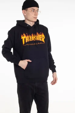 Thrasher Skateboard Mag. Bluza Z Kapturem Thrasher Flame- Bluzy Z Kapturem