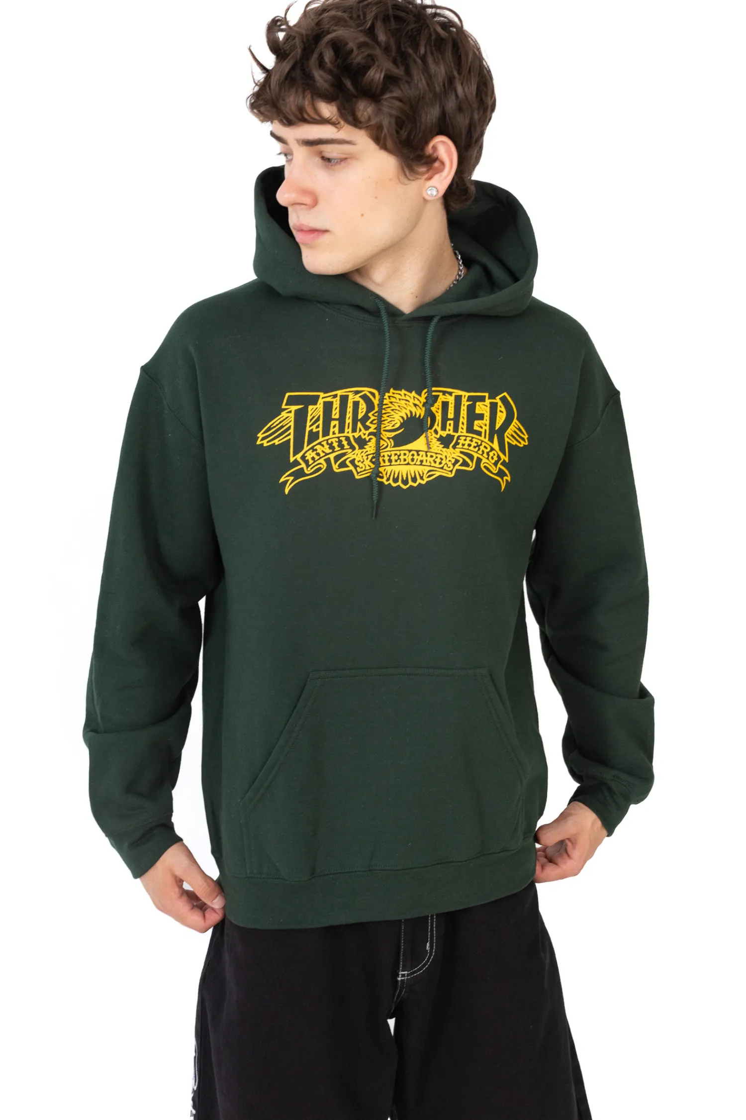 Thrasher Skateboard Mag. Bluza Z Kapturem Thrasher x Antihero Mag Banner- Thrasher Magazine X Antihero|Bluzy Z Kapturem