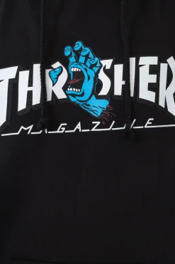 Thrasher Skateboard Mag. Bluza Z Kapturem Thrasher Screaming Logo Santa Cruz- Thrasher X Santa Cruz|Bluzy Z Kapturem