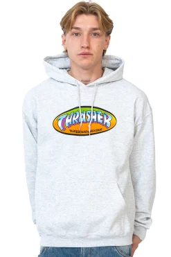 Thrasher Skateboard Mag. Bluza Z Kapturem Thrasher Ninety-Five- Bluzy Z Kapturem