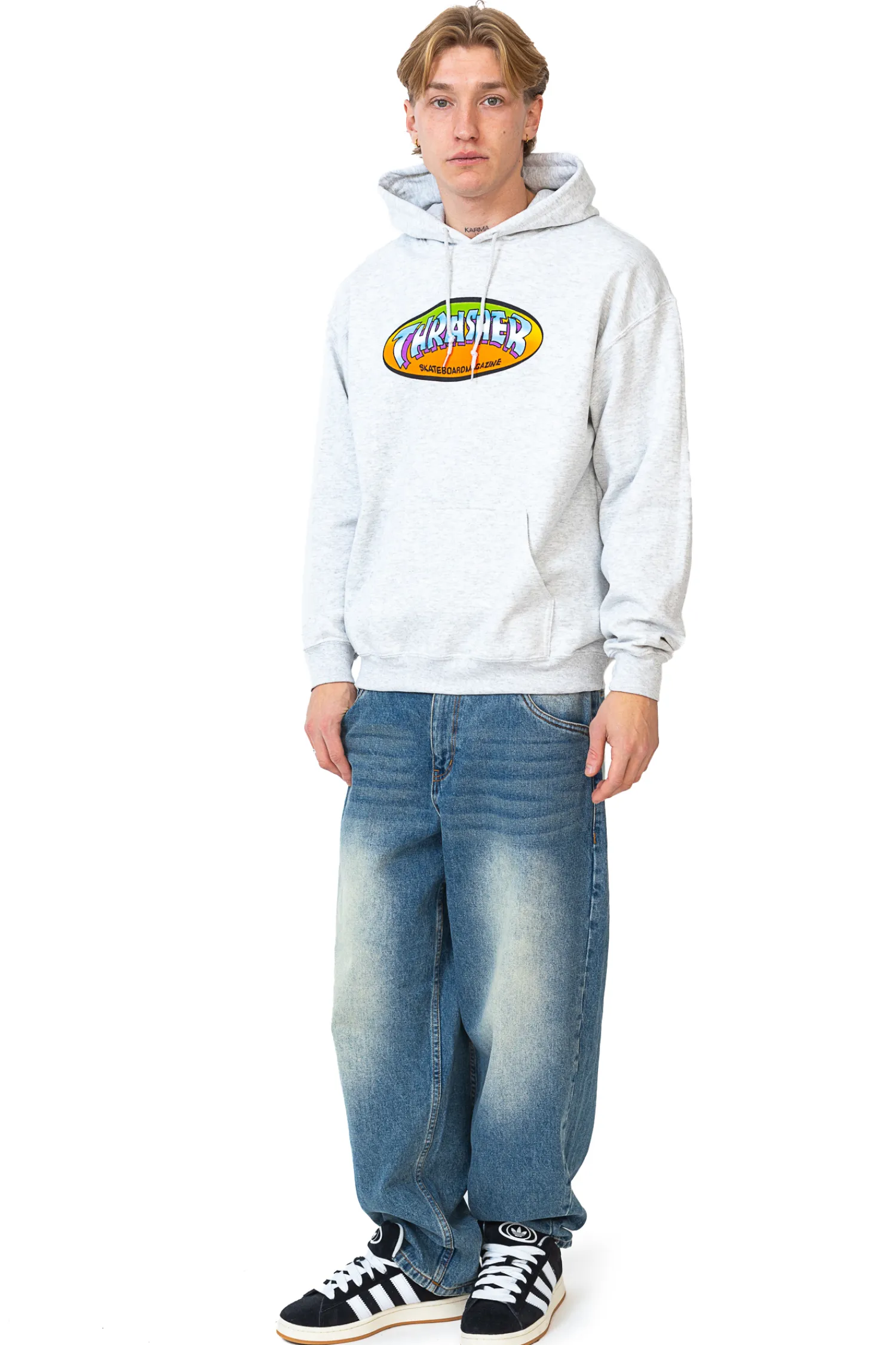 Thrasher Skateboard Mag. Bluza Z Kapturem Thrasher Ninety-Five- Bluzy Z Kapturem