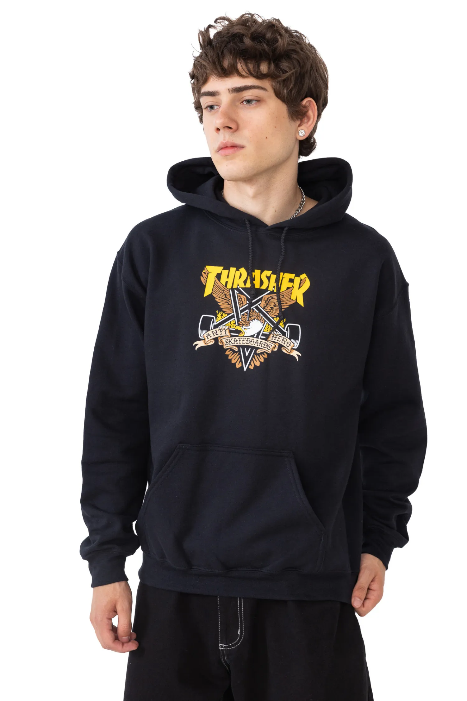 Thrasher Skateboard Mag. Bluza Z Kapturem Thrasher x Antihero Eaglegram- Thrasher Magazine X Antihero|Bluzy Z Kapturem