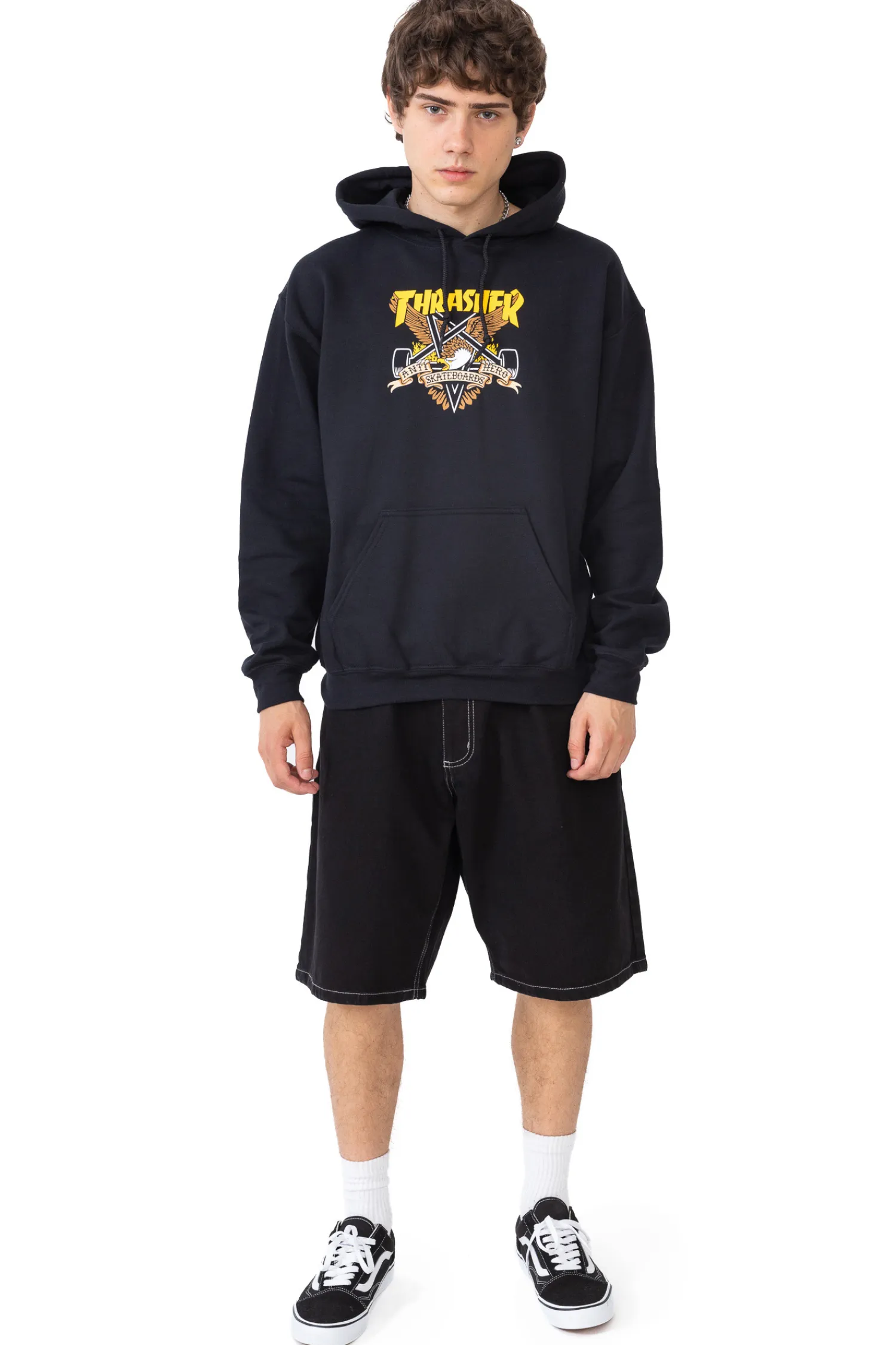 Thrasher Skateboard Mag. Bluza Z Kapturem Thrasher x Antihero Eaglegram- Thrasher Magazine X Antihero|Bluzy Z Kapturem