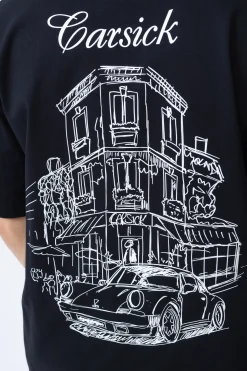 Carsick Koszulka CAFFÉ- T-shirty
