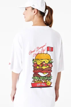 New Era Cap Koszulka New Era Boston Red Sox MLB Burger Graphic Oversized- T-shirty