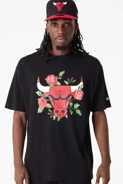 New Era Cap Koszulka New Era Chicago Bulls Floral Graphic Oversized- T-shirty