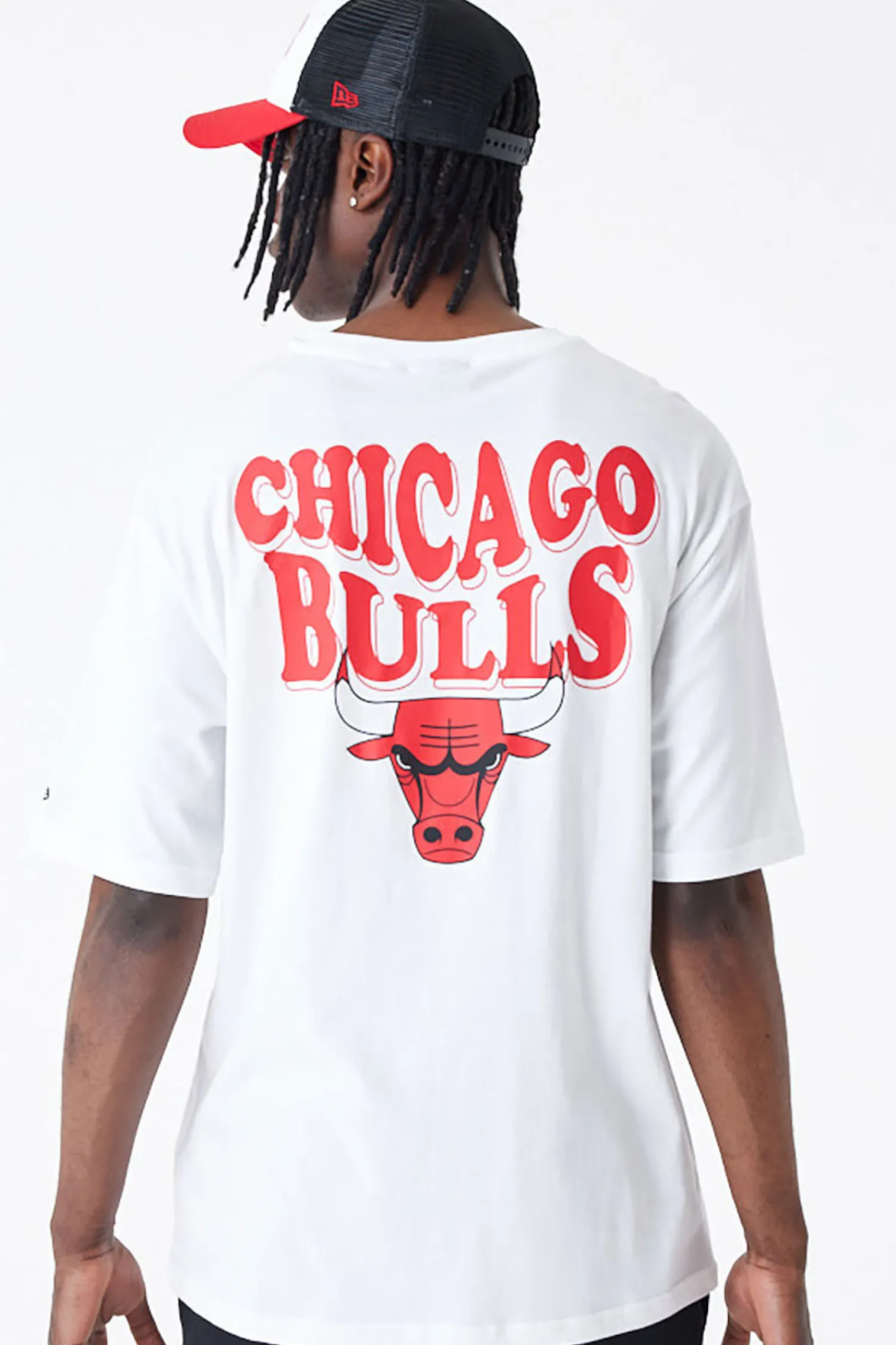 New Era Cap Koszulka New Era Chicago Bulls NBA Script Oversized- T-shirty